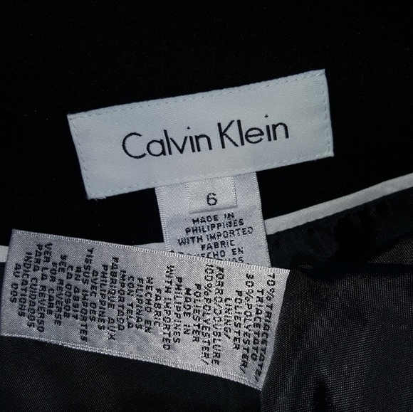 Calvin Klein size 6 jet black classic blazer - Picture 2 of 6